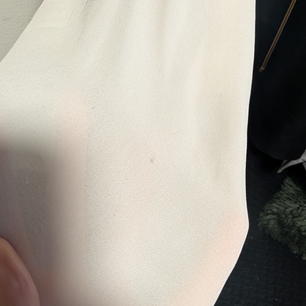 Nili Lotan Cream and Black Button Down Shirt - Picture 6 of 6